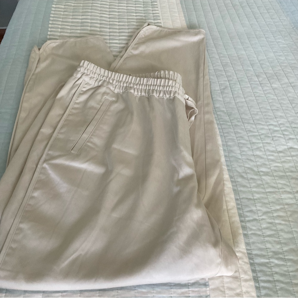 J. Jill Women’s Cream Tencel Blend  Pants Size XL